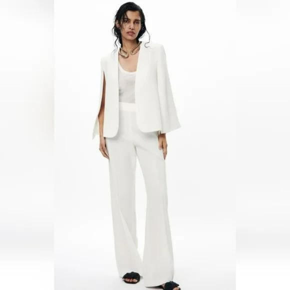 ZARA CAPE SLEEVE BLAZER - Picture 1 of 8